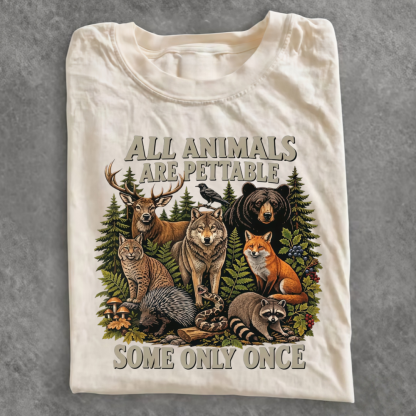 Magmoo All Animals Are Pettable Some Only Once T-shirt