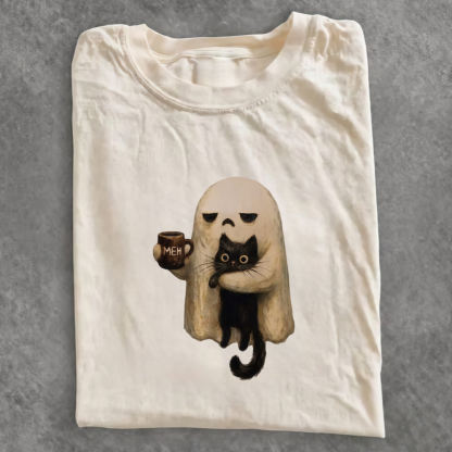 Magmoo Spooky Black Cat Graphic T-shirt