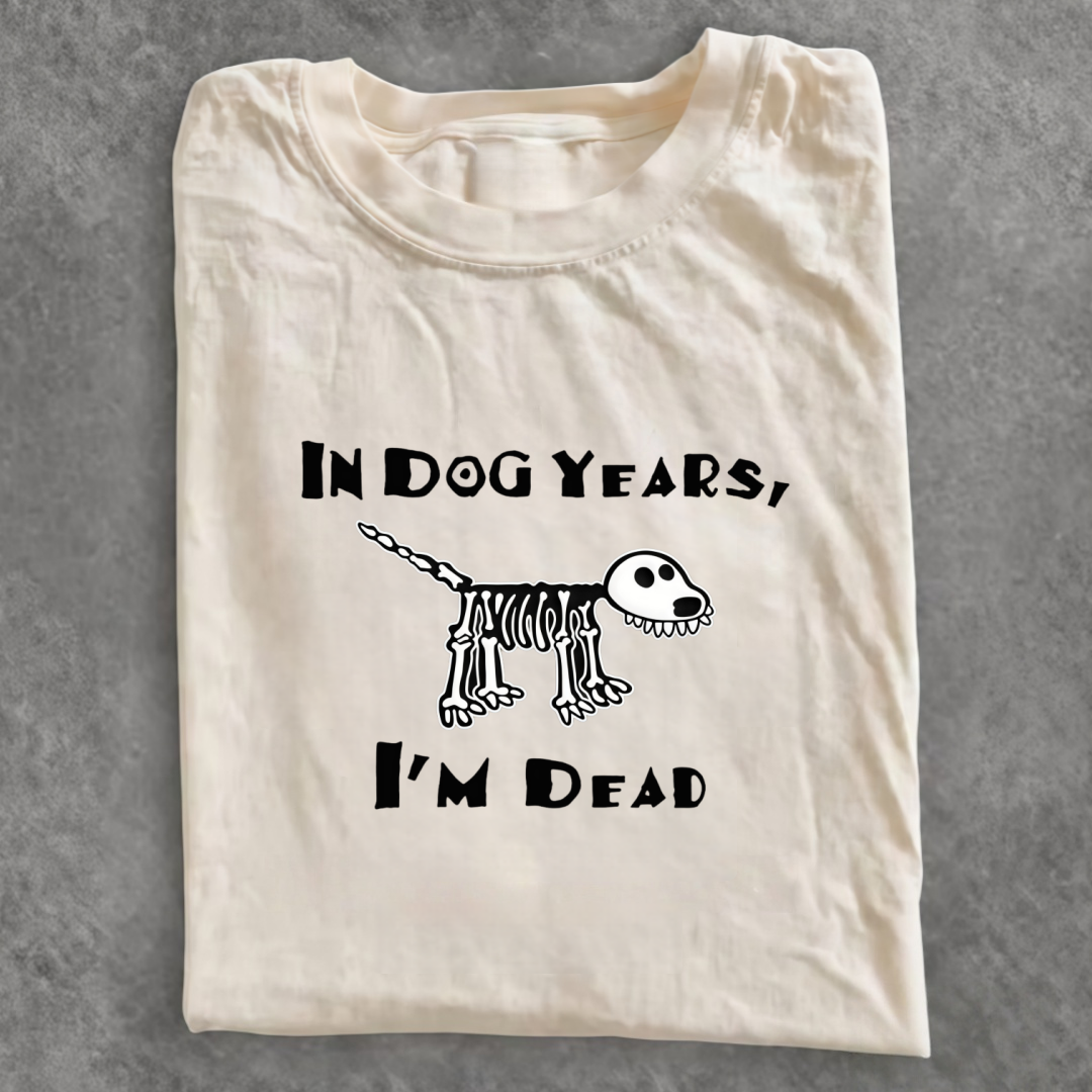Magmoo Funny Meme Old Dog Dead In Dog Years Vibe T-shirt