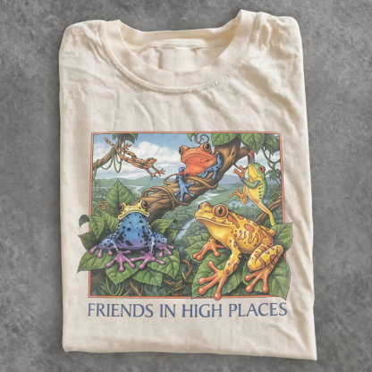 Magmoo Friends In High Places Frog 90s T-shirt