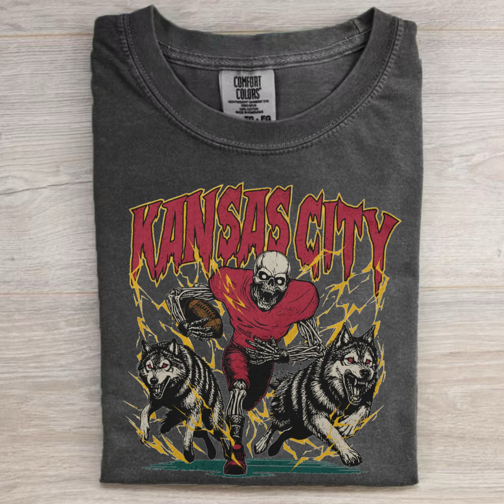 Retro Style Kansas City Football T-shirt