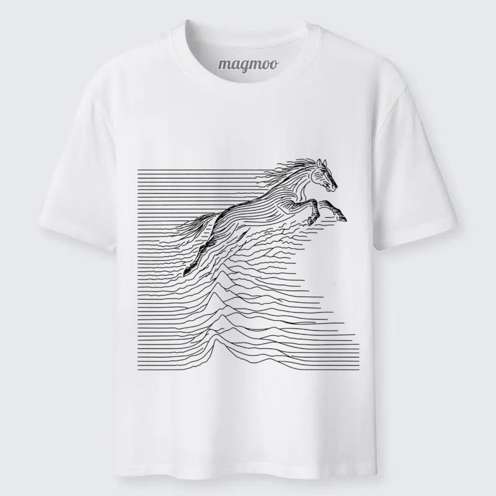 Magmoo Line Art Stallion T-shirt