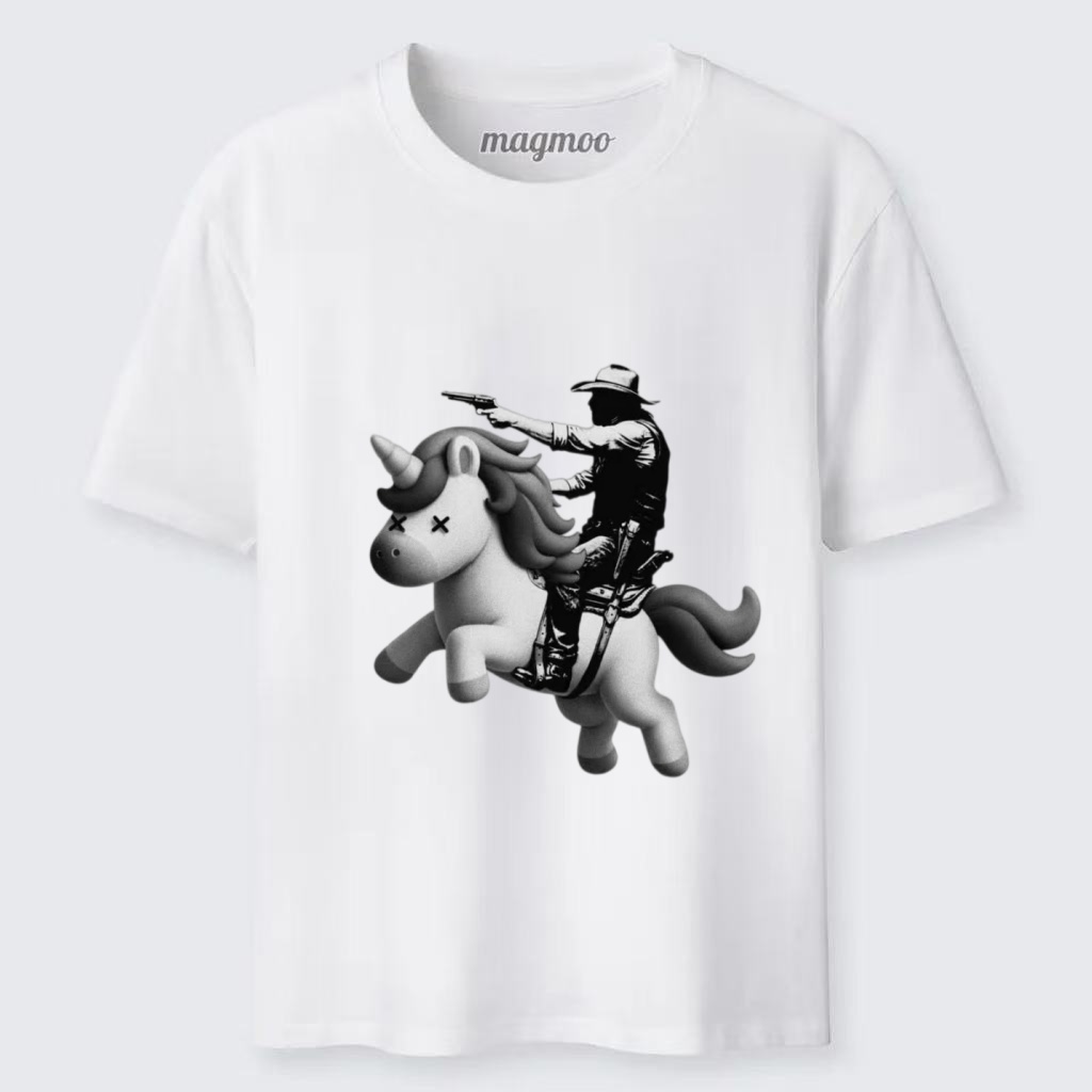 Magmoo Cowboy and Unicorn T-shirt