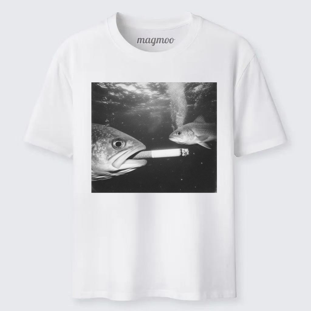 Magmoo Smoking Fish T-shirt