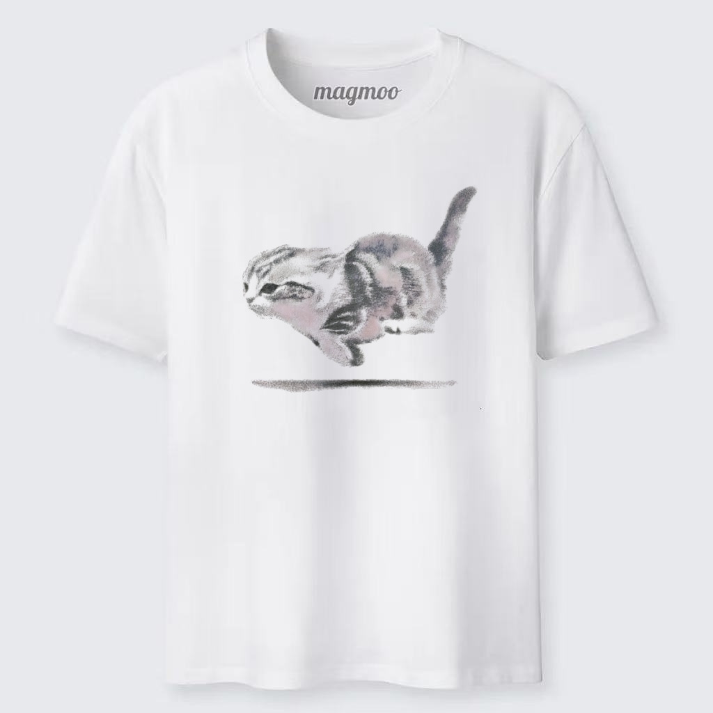 Magmoo Motion Blur Cat T-shirt
