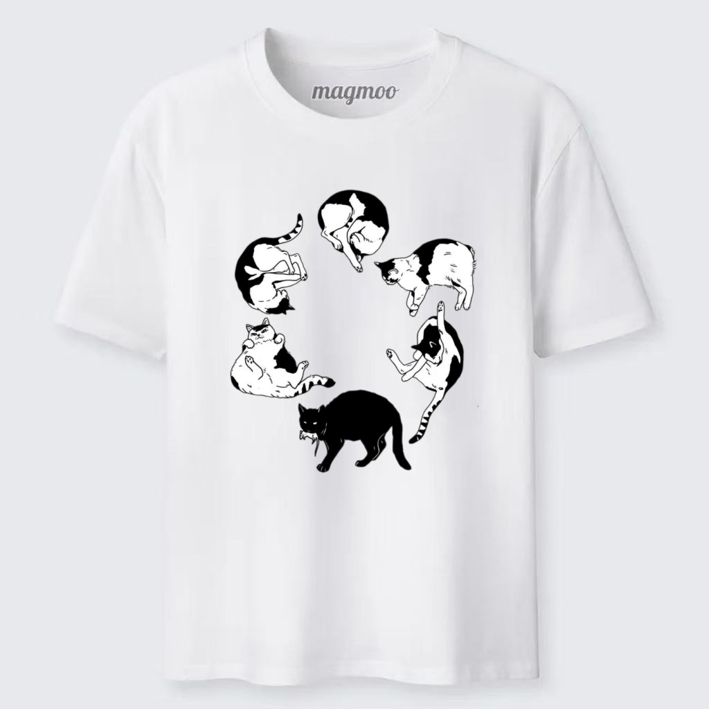 Magmoo Circle of Cats T-shirt