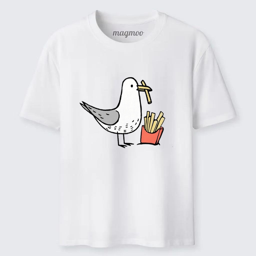Magmoo Fry Thief Seagull T-shirt
