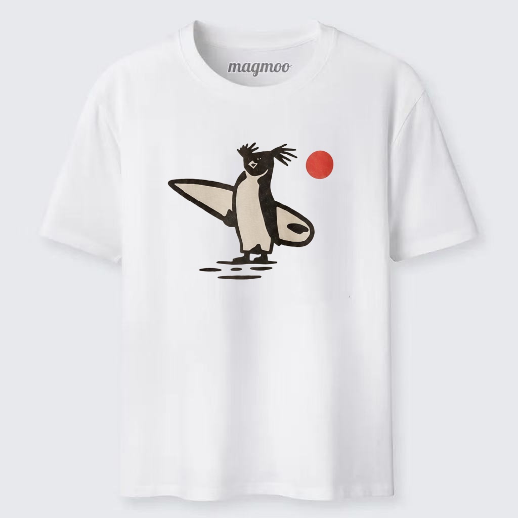 Magmoo Surfer Penguin T-shirt
