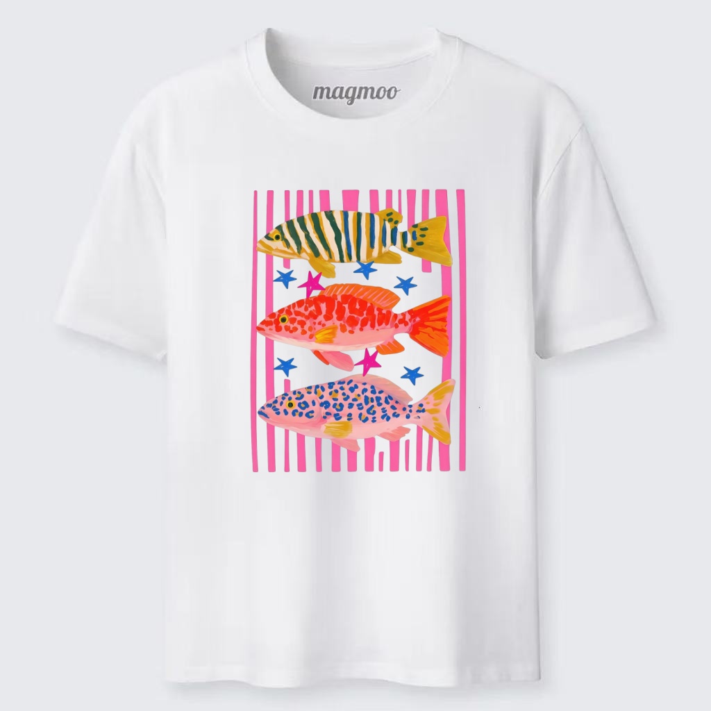 Magmoo Tropical Fish Trio T-shirt