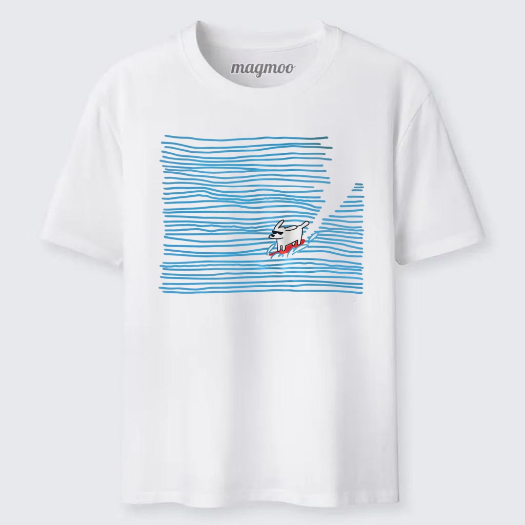 Magmoo Wave Surf Dog T-shirt