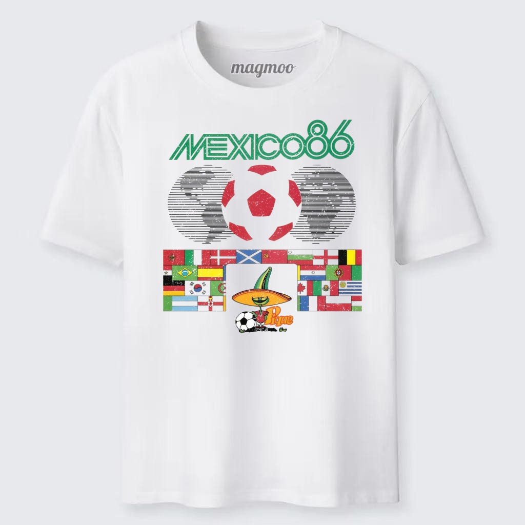 Magmoo Vintage Mexico 86 Football Mascot T-shirt