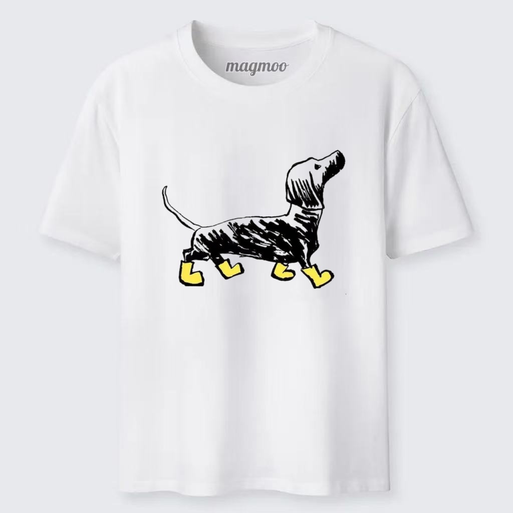 Magmoo Dachshund In Rain Boots T-shirt