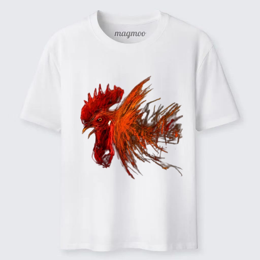 Magmoo Fire Rooster T-shirt