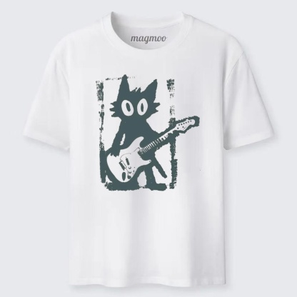 Magmoo Rock Star Cat Classic T-shirt