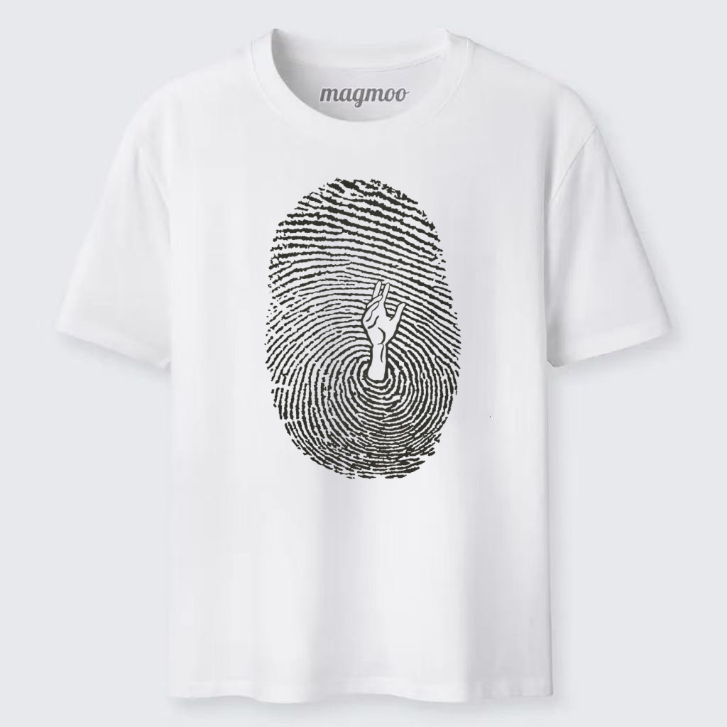 Magmoo Fingerprint Hidden Hand Classic T-shirt