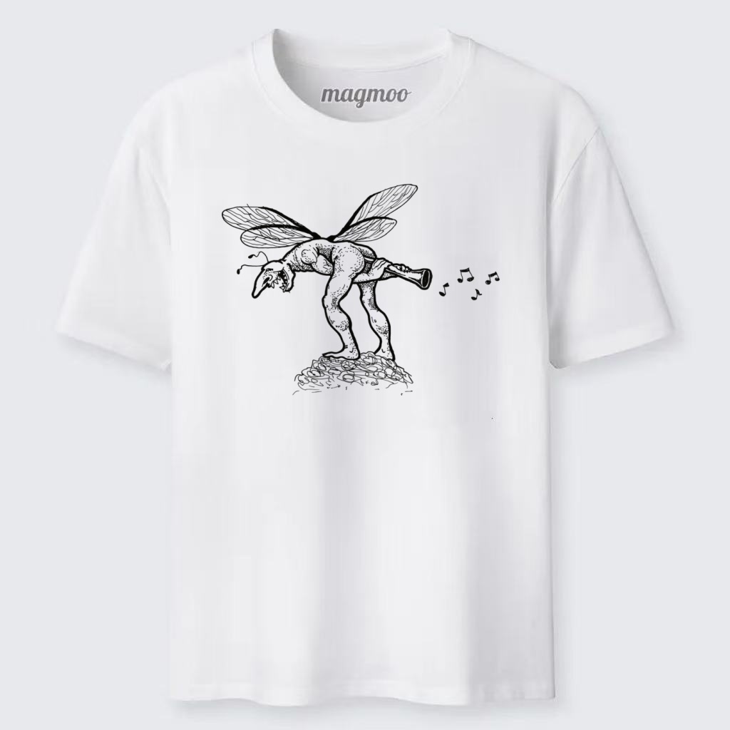 Magmoo Horn Playing Goblin Fairy Classic T-shirt