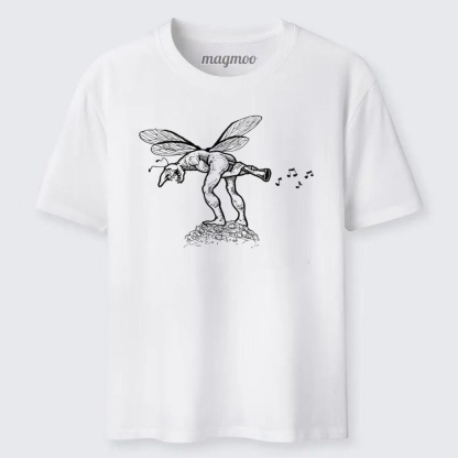 Magmoo Horn Playing Goblin Fairy Classic T-shirt