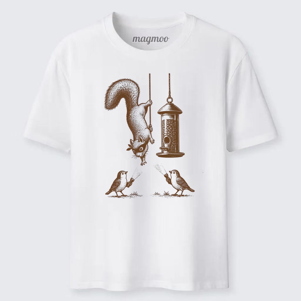 Magmoo Funny Squirrel Birds Classic T-shirt