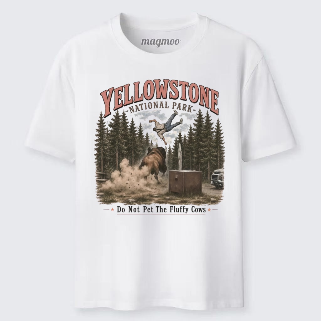 Magmoo Yellowstone Do Not Pet The Fluffy Cows Classic T-shirt
