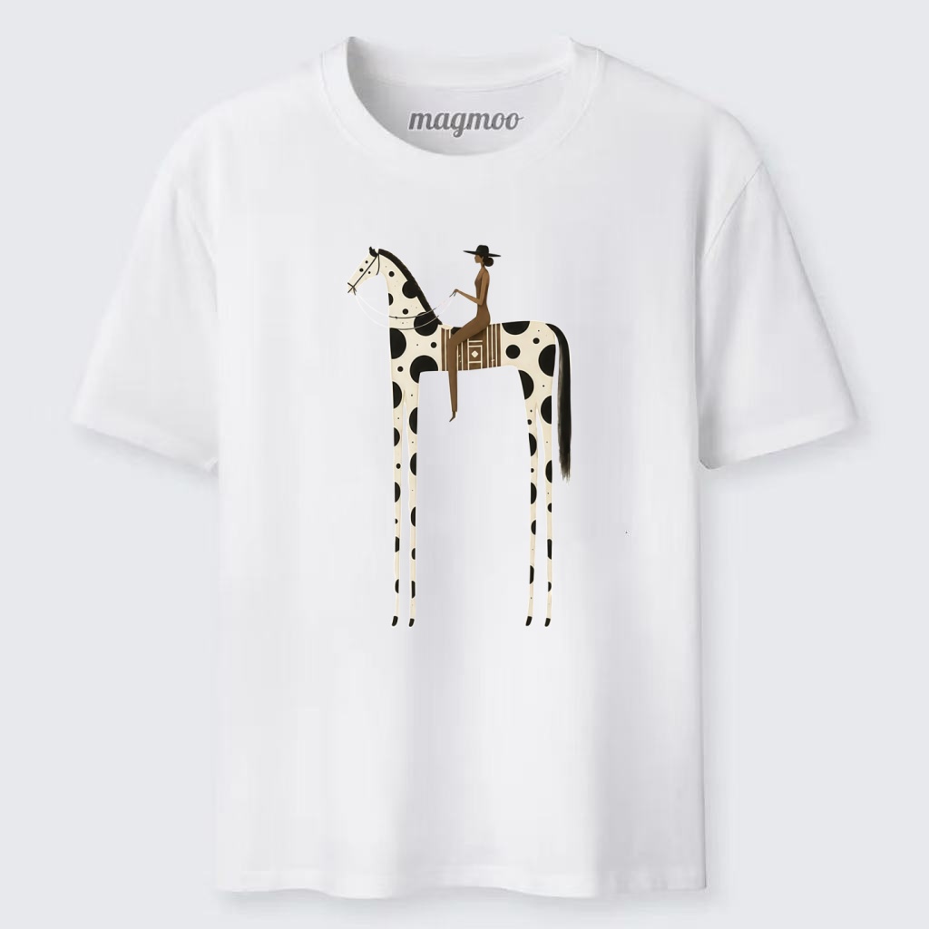Magmoo Tall Spotted Horse Rider Classic T-shirt
