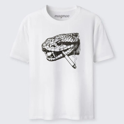Magmoo Snake Smoke Vintage 90s Classic T-shirt
