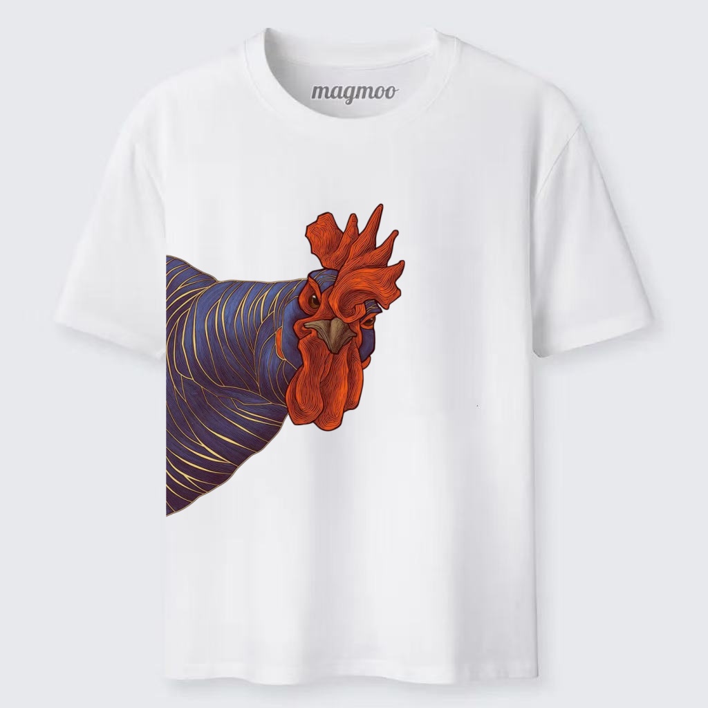 Magmoo Peeking Rooster T-shirt