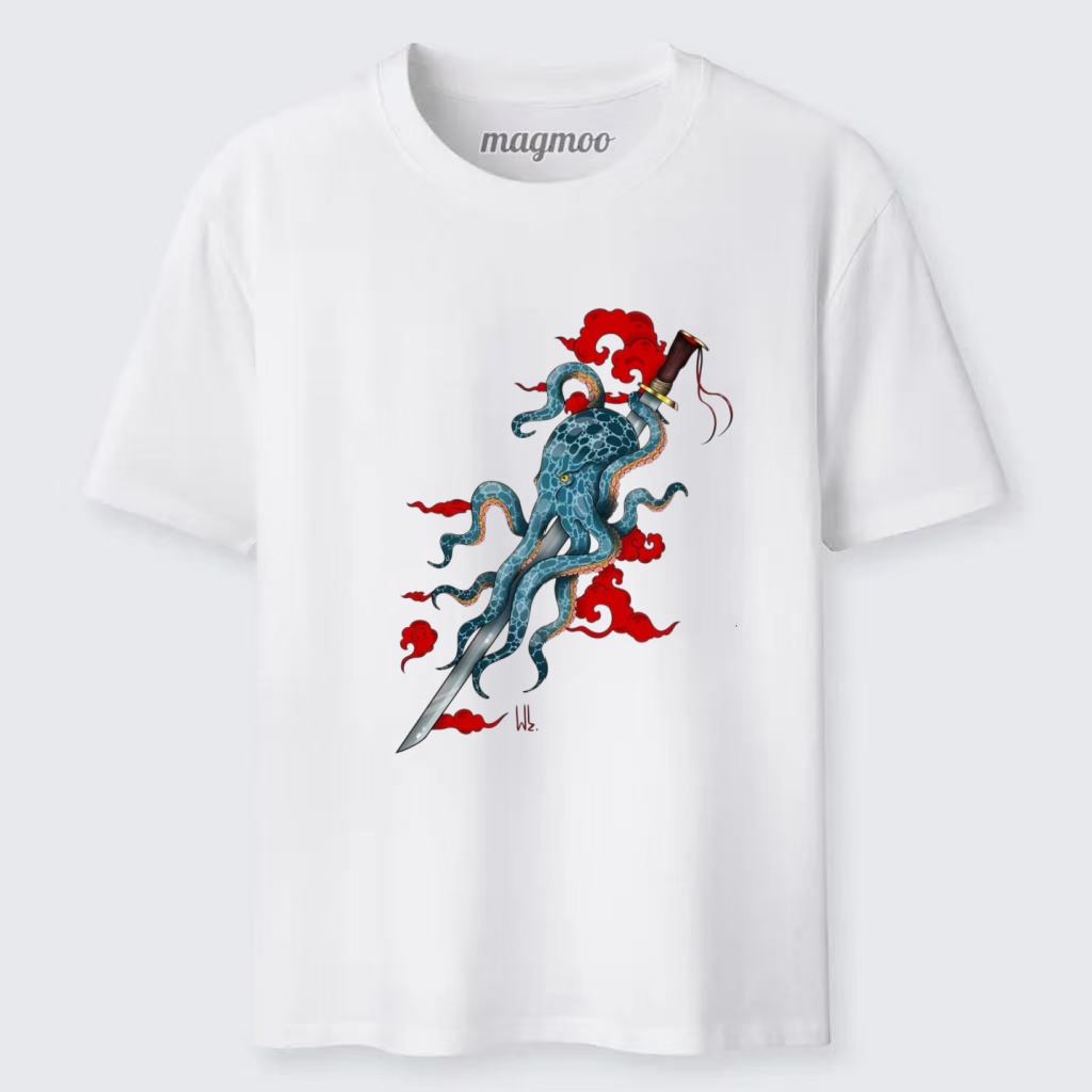 Magmoo Samurai Octopus T-shirt