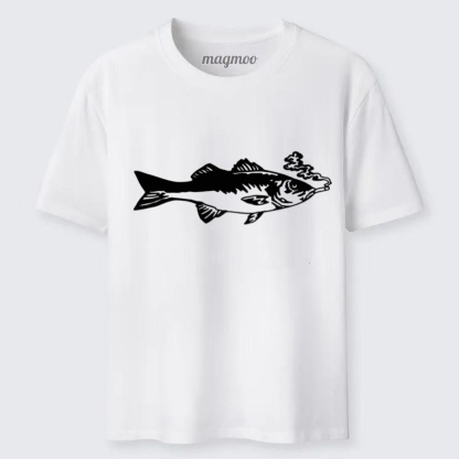 Magmoo Smoking Fish T-shirt