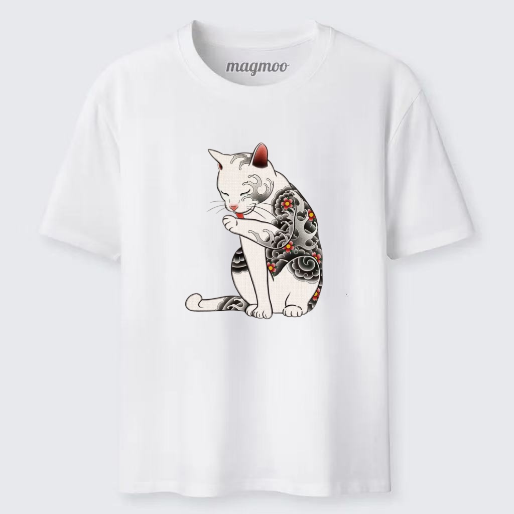 Magmoo Tattoo Yakuza Cat T-shirt