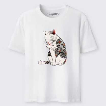 Magmoo Tattoo Yakuza Cat T-shirt