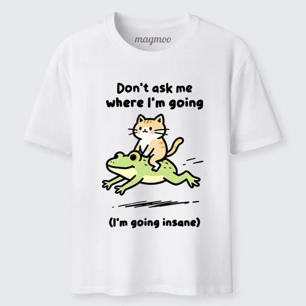 Magmoo Cat Riding Frog Meme Classic T-shirt