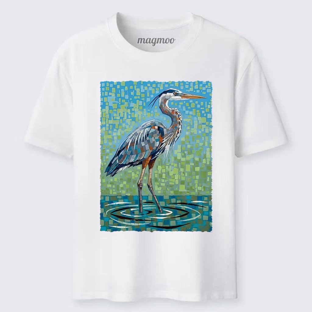 Magmoo Color Block Heron Classic T-shirt