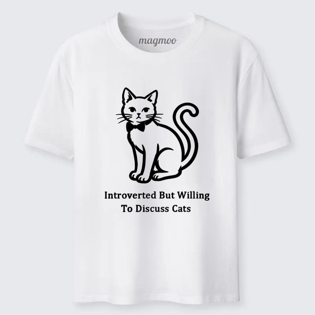 Magmoo Cat Lover Introvert Quote Classic T-shirt