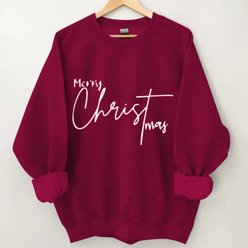 Merry CHRISTmas Sweatshirt-Magmoo
