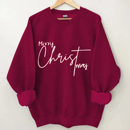 Merry CHRISTmas Sweatshirt-Magmoo
