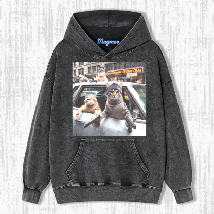 Retro Style Funny Cat Shirt/Sweatshirt/Hoodie-Magmoo