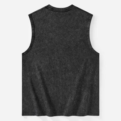 Magmoo Retro Raccoon Samurai Washed Tank