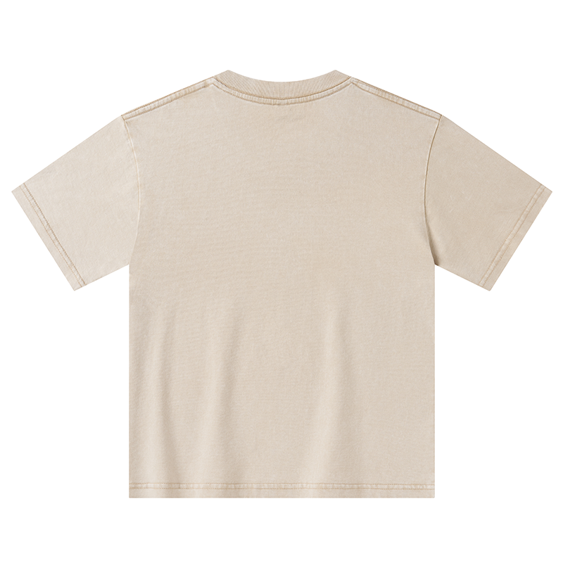 Magmoo Overweight Cat And Its Doting Owner Kids Washed T-Shirt