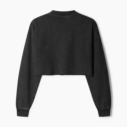 Magmoo Please Give Raccoon A Discount Washed Crop Sweatshirt