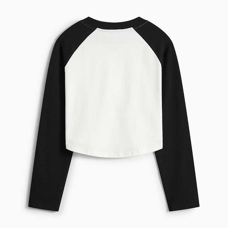 Magmoo Matsumoto Hoji Woodblock Print Frog Women's Crop Raglan T-Shirt