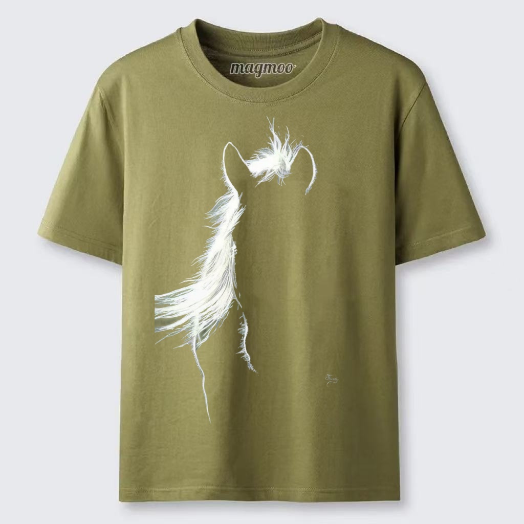 Magmoo White Mane Horse T-shirt
