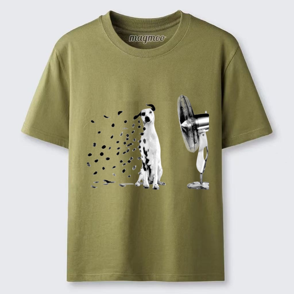 Magmoo Dalmatian Fan Blow T-shirt