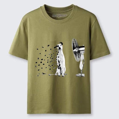 Magmoo Dalmatian Fan Blow T-shirt