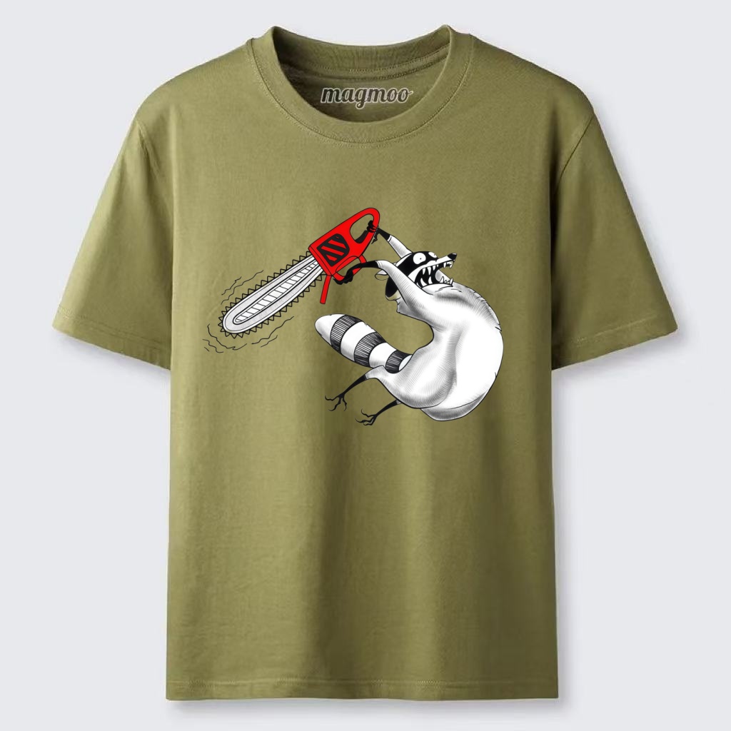 Magmoo Chainsaw Raccoon T-shirt