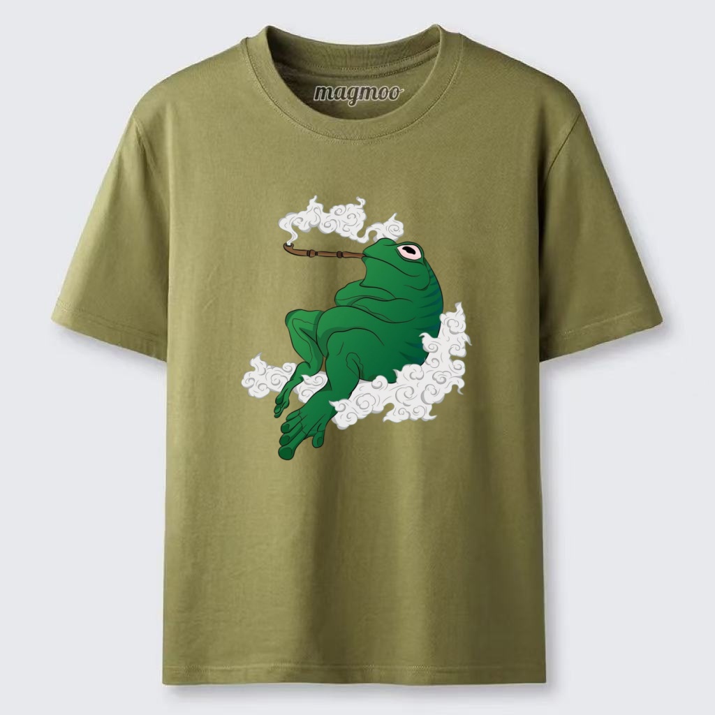 Magmoo Zen Smoking Frog T-shirt