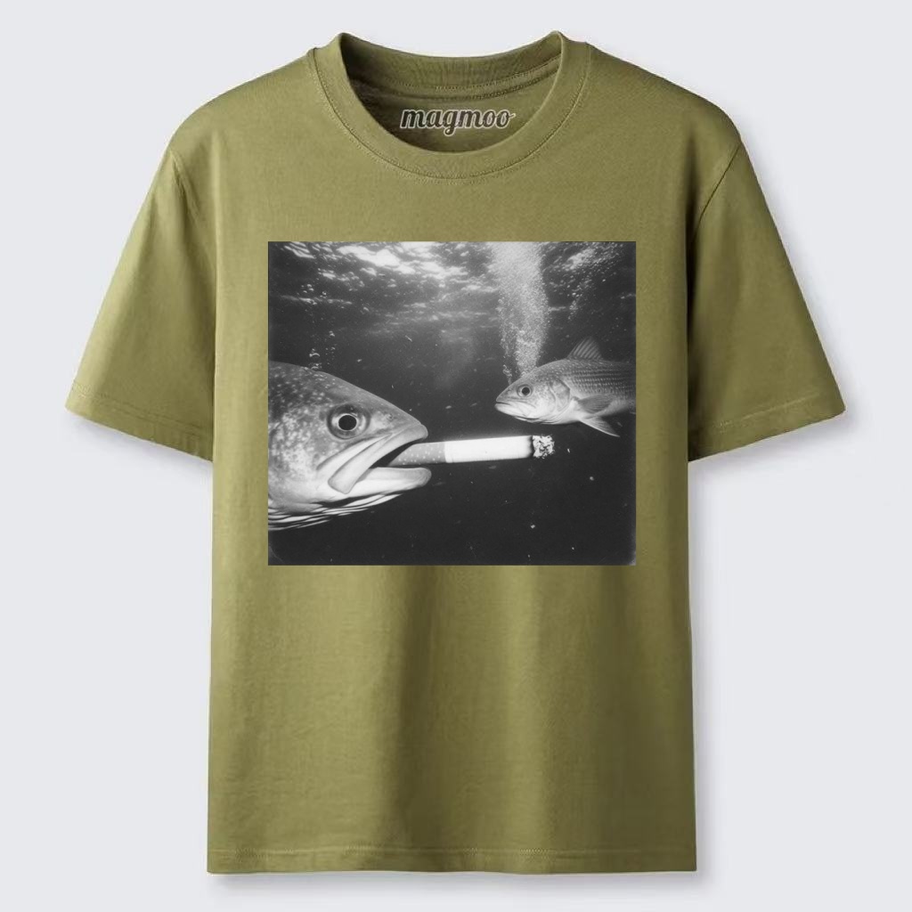 Magmoo Smoking Fish T-shirt
