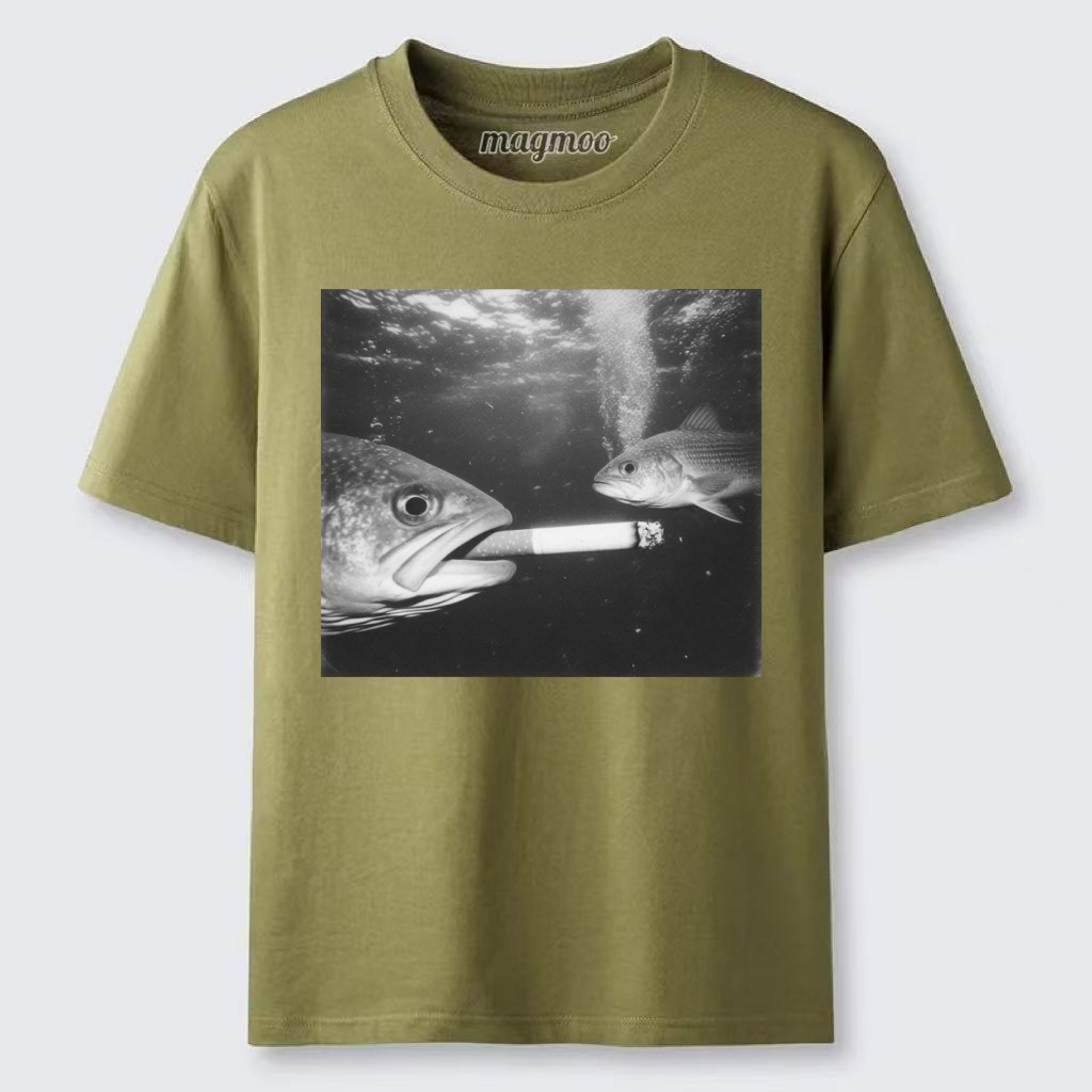 Magmoo Smoking Fish T-shirt