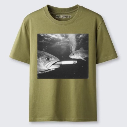 Magmoo Smoking Fish T-shirt