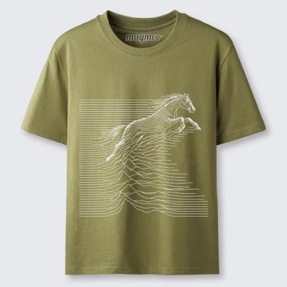 Magmoo Line Art Stallion T-shirt