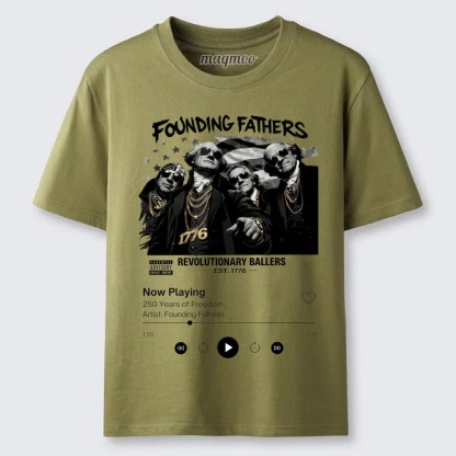 Magmoo Founding Fathers Funny 250th America Anniversary T-shirt